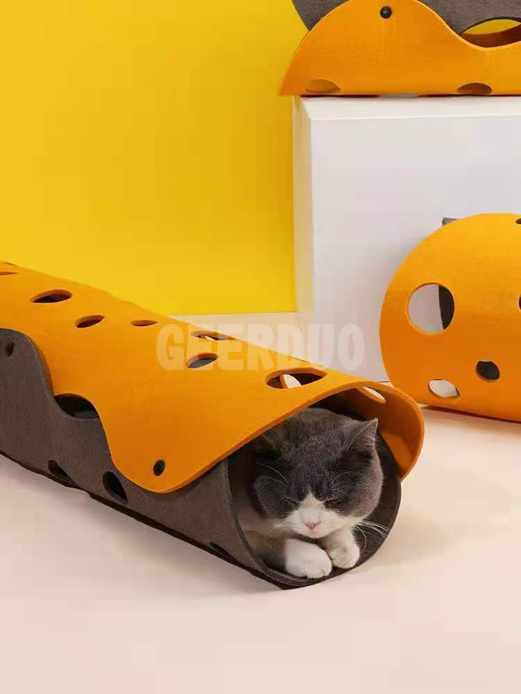 felt cloth cat tunnel toy (9)