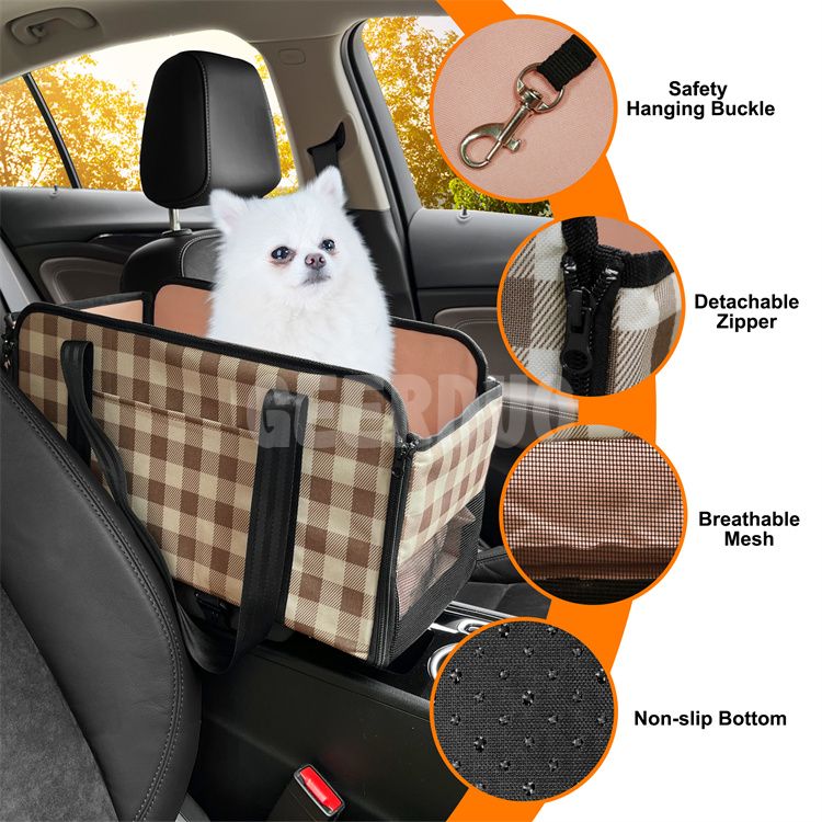 Breathable and Foldable Pet Car Basket Seat GRDO-26