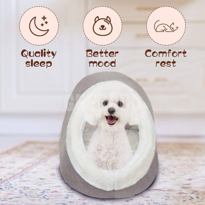 Plush Pet Bed Cave for Cat/Small Dog GRDDC-4