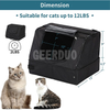 Portable Collapsible Travel Cat Litter Box with Lid Standard GRDGL-7
