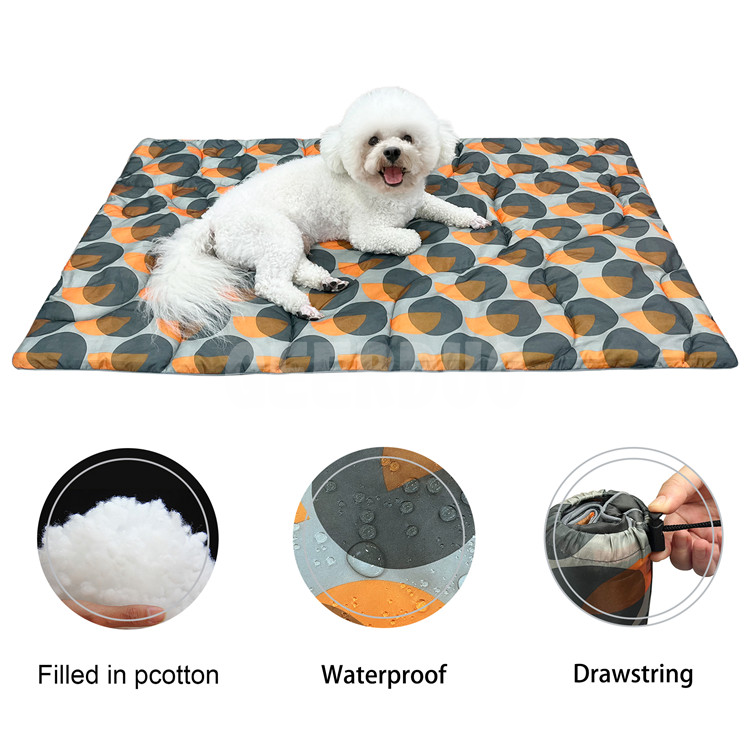 Machine Washable Soft Pet Mat With Circle Prints GRDDM-20
