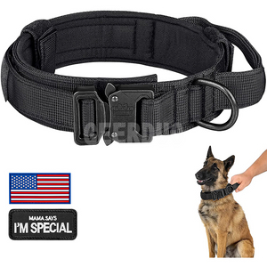 Tactical Dog Collar Adjustable Military Training Nylon Dog Collar GRDHC-14