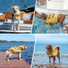 Dog Life Jacket with Reflective Stripes, Adjustable High Visibility ,Ripstop,with High Flotation Swimsuit GRDAJ-5