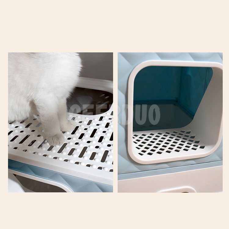 Portable Extractable Collapsible Cat Litter Box with LidStandard GRDGL-11