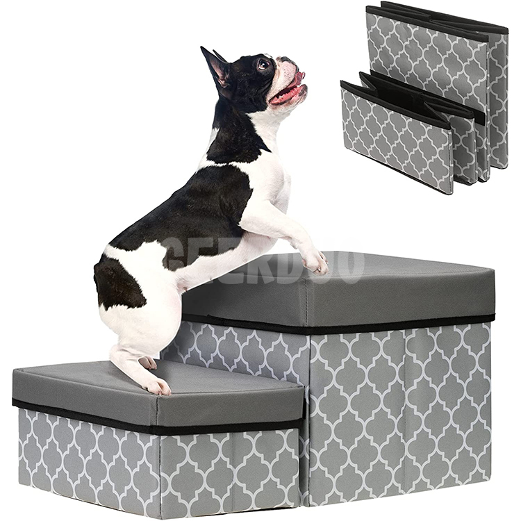 Pet Stairs for High Beds and Couches Machine Foldable Cover GRDCS-3