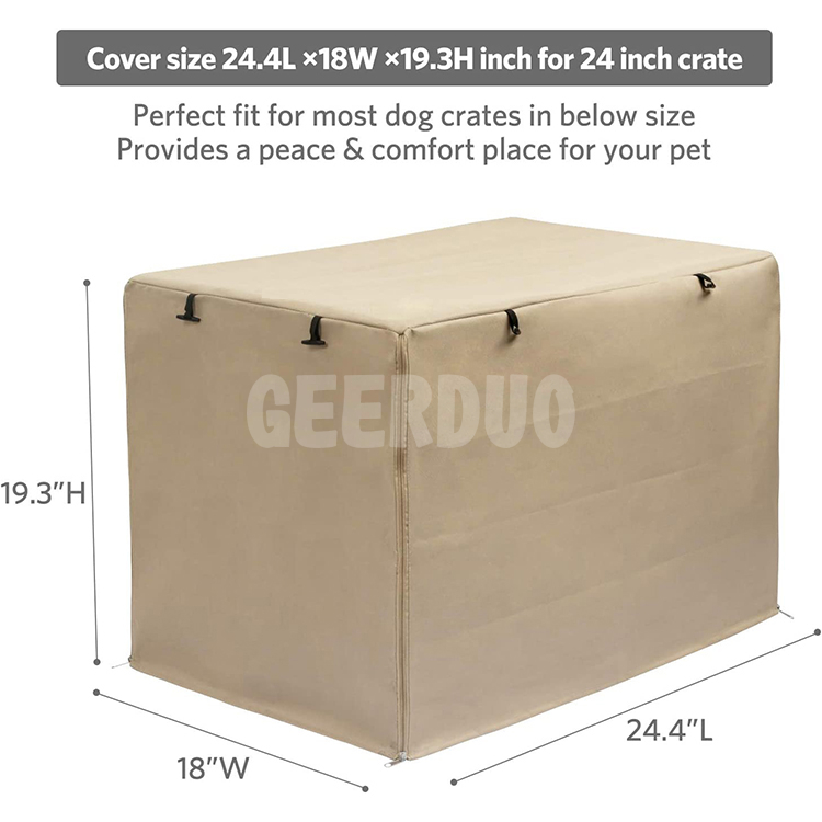 Dog Crate Cover Durable Polyester Pet Kennel Cover Fit For Wire Dog Crate GRDCO-4
