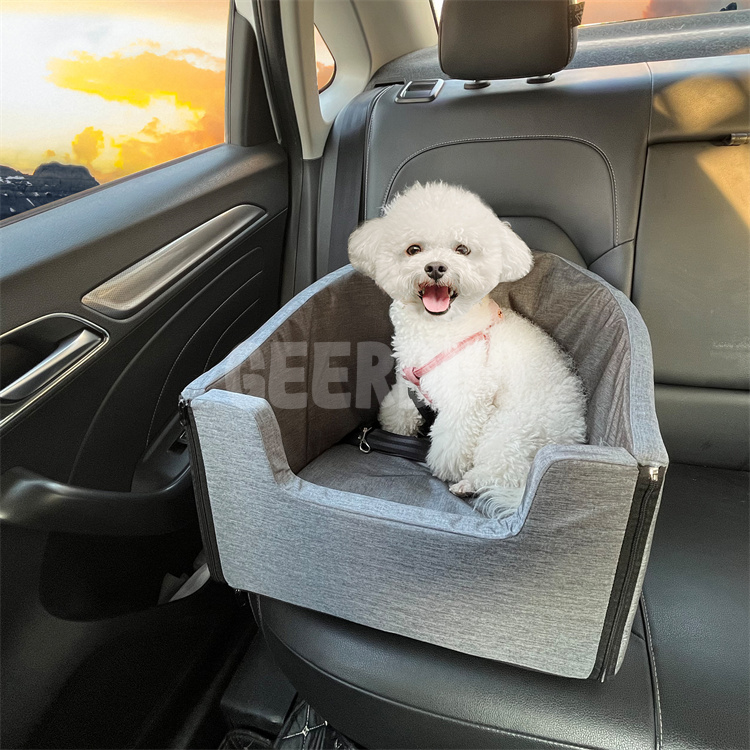 Dog Car Seat Booster Pet Safe Car Bucket Seat Sofa With Seatbelt GRDO-22