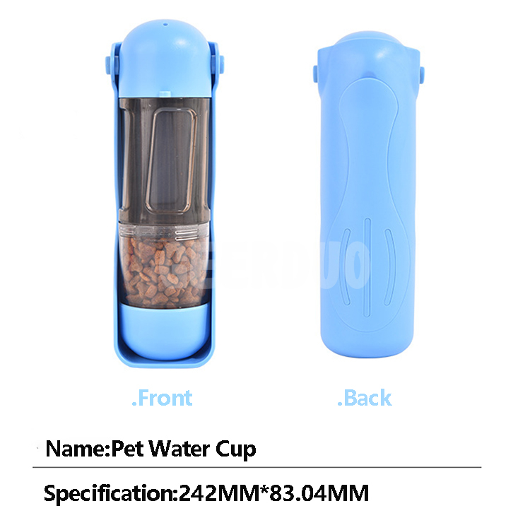 4-in-1 Multifunctional Pet Travel Water Food Bottle GRDWB-4