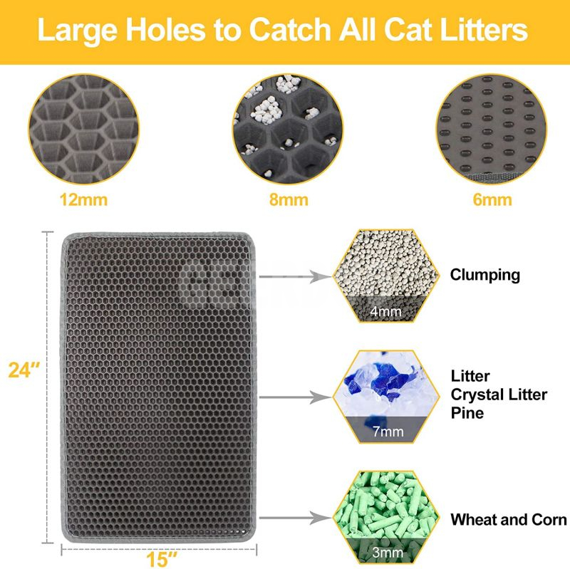 Honeycomb Double Layer Cat Litter Mat GRDDM-13