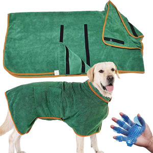 Dog Fast Dring Coat Towel Bathrobe Super Absorbent GRDGB-4