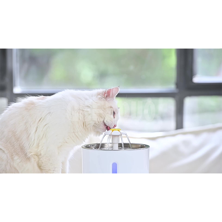 Cat Water Fountain Stainless Steel,Pet Fountain with Smart Pump GRDWF-3