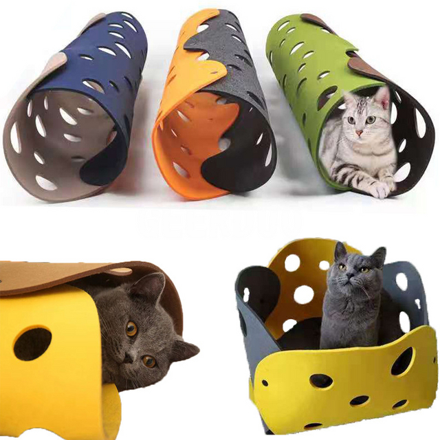 New Felt Cloth Cats Tunnels Play Mat Cat Bite Mat GRDTC-8