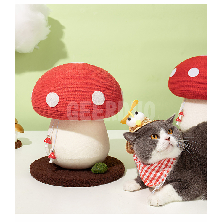 Mushroom Cat Scratching Post Cat Interactive Toys (10)