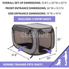 Foldable Cat Crate With Straps For Cat Car Seat GRDCC-4