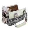 Ethnic Style Canvas Mesh Pet Travel Carrier Tote Bag GRDBC-10