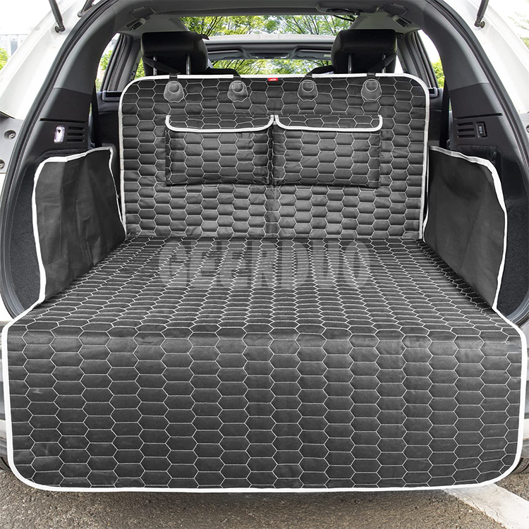 Waterproof Cargo Cover Pet Trunk Mat with Bumper Flap Protector GRDSC-13