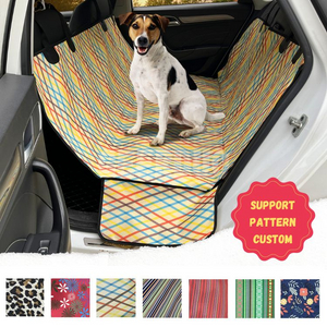 Custom Printing Patternb Dog Car Back Seat Trunk Cover Bench Protector GRDSB-16