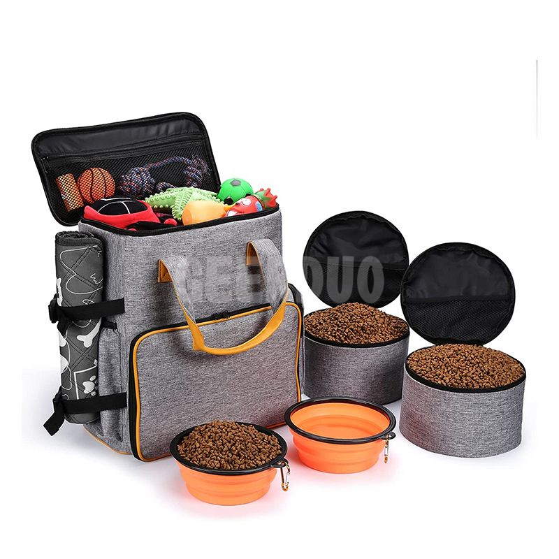 Dog Travel Bag with 2 Dog Food Carrier Bags GRDBT- 8