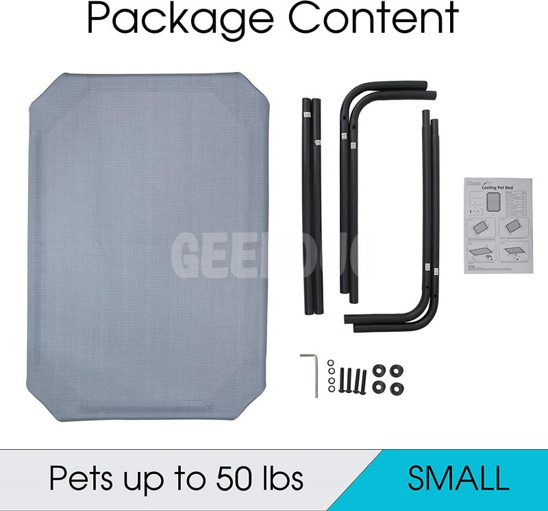 Portable Elevated Pet Bed Elevated Cooling Pet Cot GRDDE-2