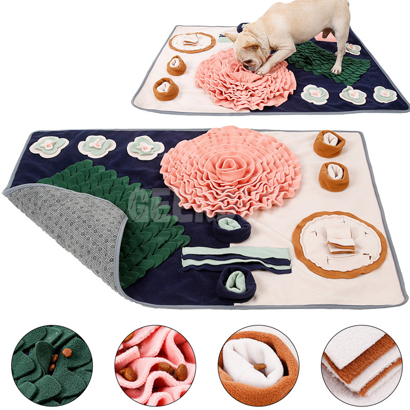 Large Dog Snuffle Mat Interactive Feed Game with Puzzles GRDFM-9