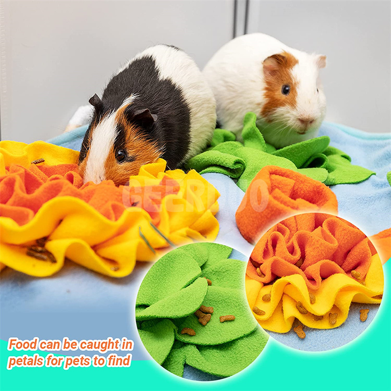 Small Pet Hay Feeding Mat Foraging Mat for Rabbits Guinea Pigs GRDFM-7