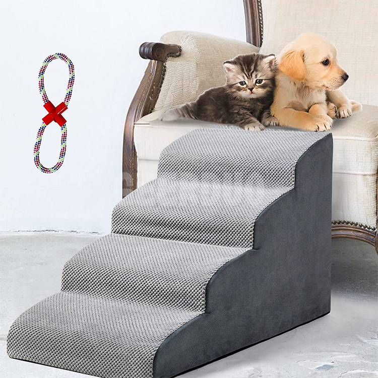 Pet Stairs for High Beds and Couches Machine Foldable Cover GRDCS-5