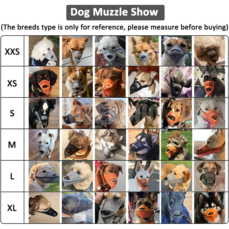 Adjustable Loop Pet Muzzle Anti Biting Barking GRDHM-4