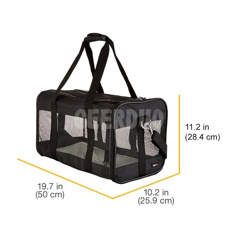 Basics Soft-Sided Mesh Pet Travel Carrier Bag GRDBC-4