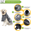 Dog Raincoat Camouflage Waterproof Pet Rain Jacket with Leash Hole GRDAR-9
