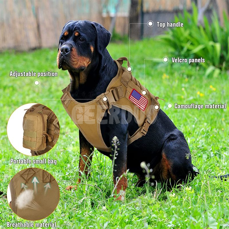 Tactical and Military Dog Vest for Large Dogs GRDHH-13