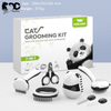 New Cute Panda Design Pet Hair Nail Massage Grooming Tool Product 7 In 1 Set GRDGT-13