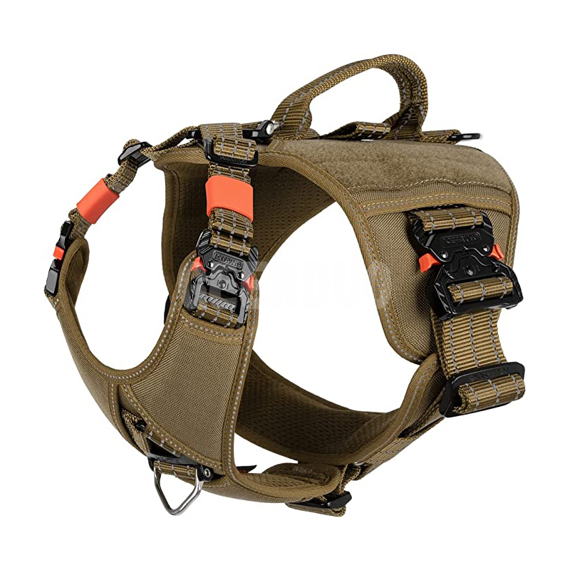 Reflective Quick Moving Tactical Dog Harness with Handle GRDHH-19