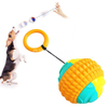 Hand Throwing Dog Training Ball Includes Automatic Retractable Pull Rope GRDTD-1
