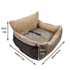Pet Booster Seat Travel Dog Car Bed with Storage Pocket GRDO-11
