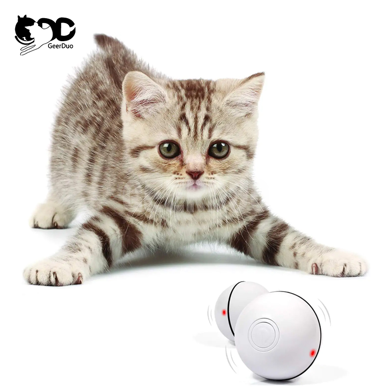 Smart Interactive Cat Toy Newest Version 360 Degree Self Rotating Ball USB Rechargeable GRDSP-14
