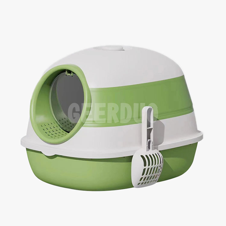 Portable Collapsible Cat Litter Box with Lid Standard Easy to in and out GRDGL-8