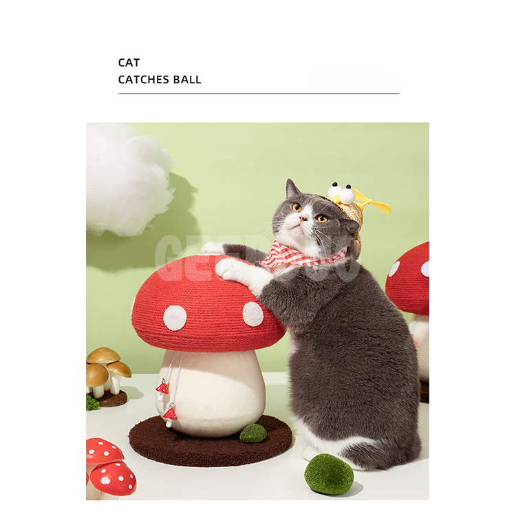 Mushroom Cat Scratching Post Cat Interactive Toys (7)